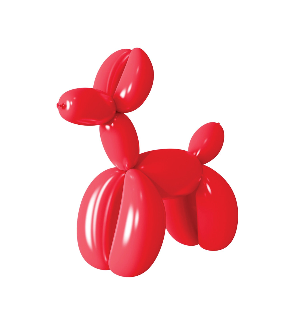 Modelovací balónky červené 30 cm 30 ks