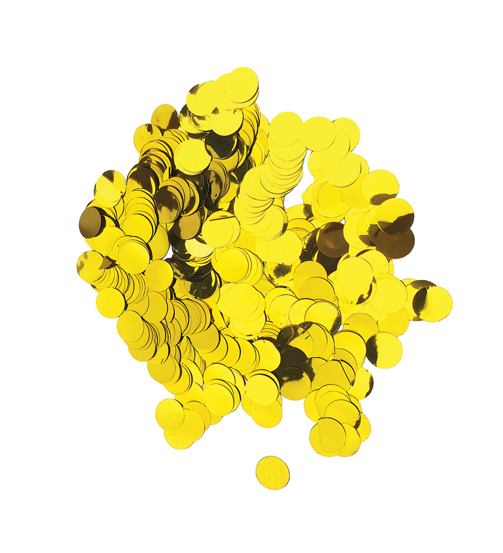 Metalické konfety zlaté