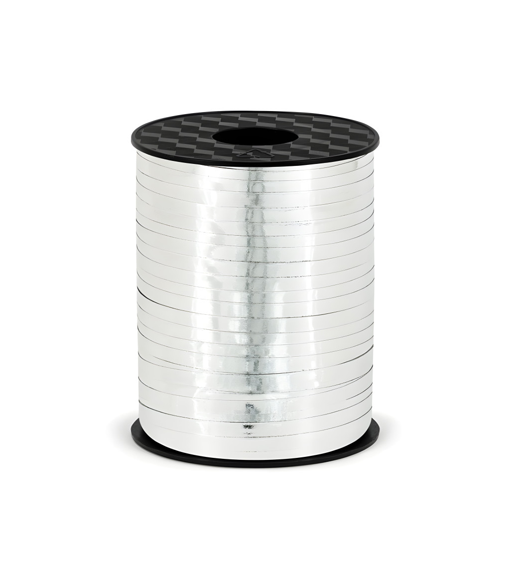 Stuha na balónky stříbrná 200 m