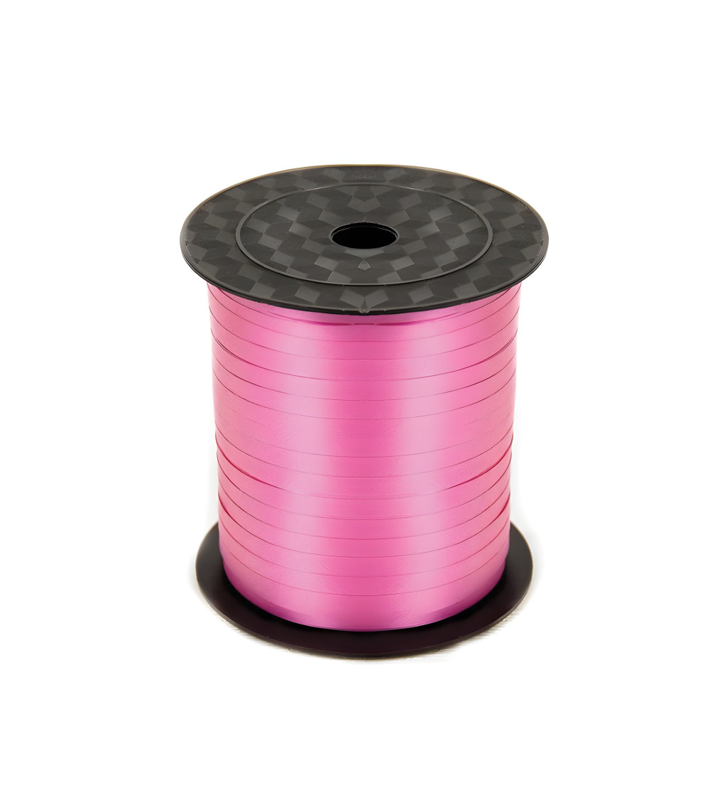 Stuha na balónky zářivě růžová 200 m