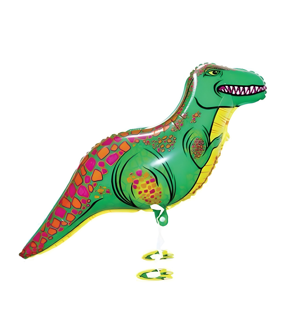 Chodící balónek dinosaurus
