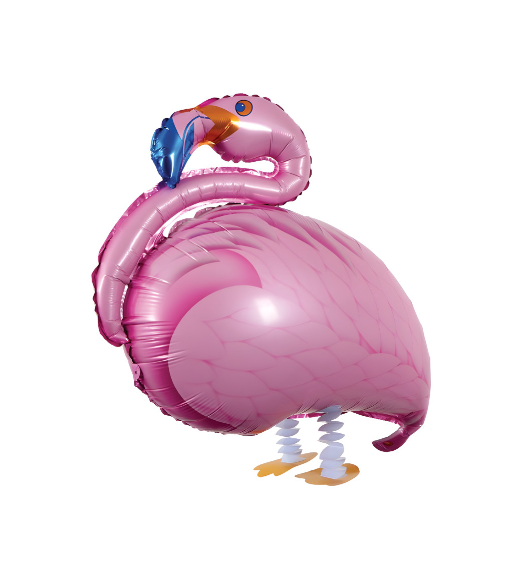 Chodící balónek plameňák