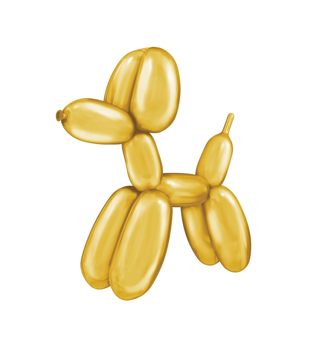Modelovací balónky zlaté 30 cm 30 ks