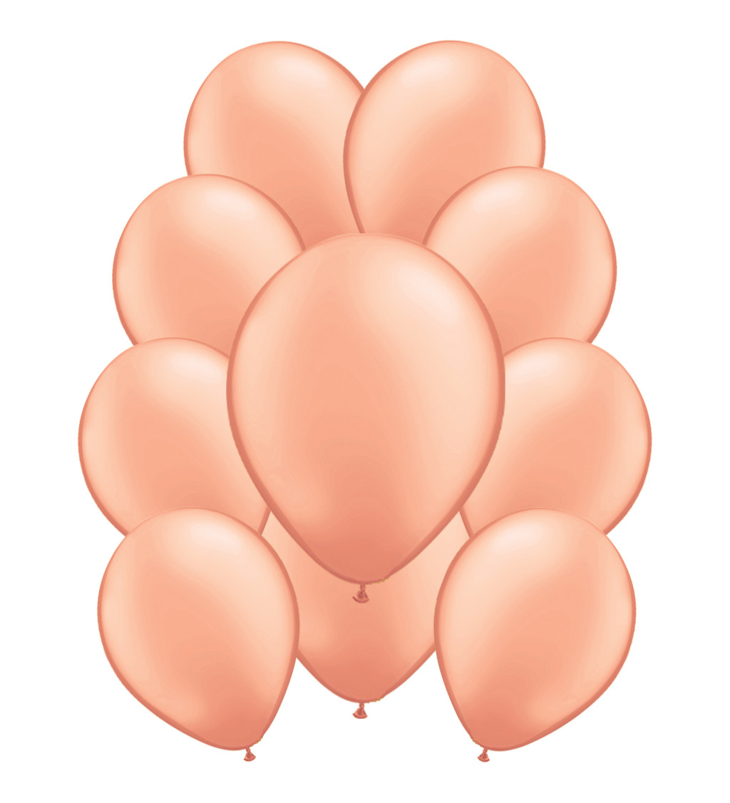 Latexové balónky metalické rose gold