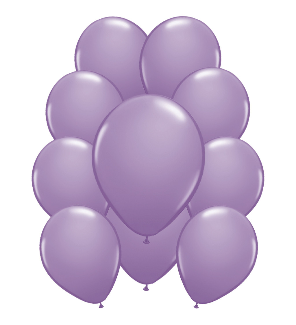 Latexové balónky metalické světle fialové