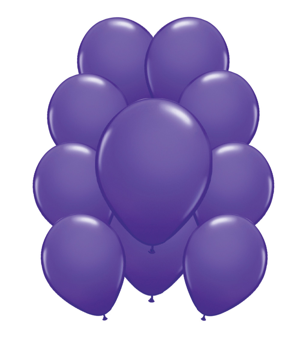Latexové balónky metalické tmavě fialové