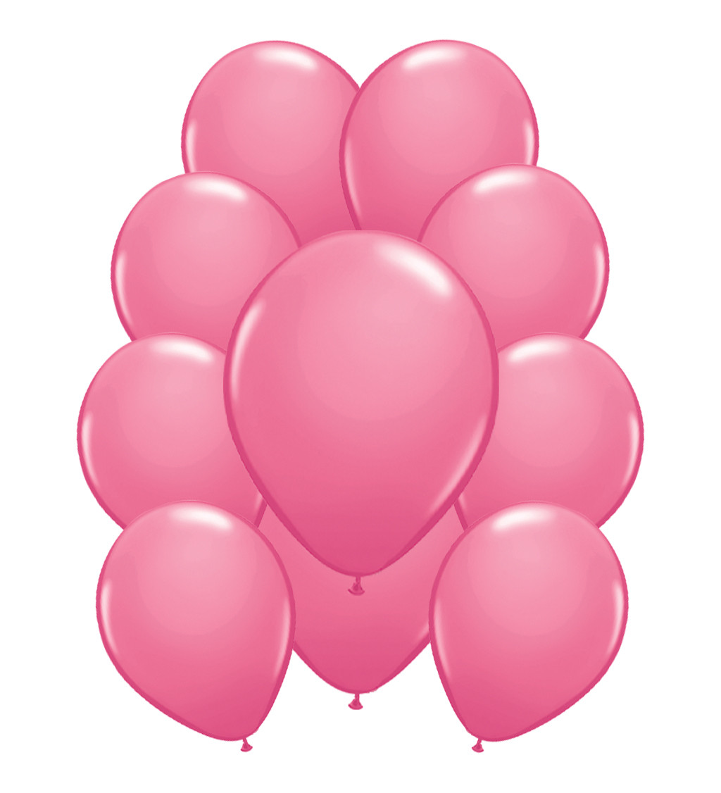 Latexové balónky metalické růžové