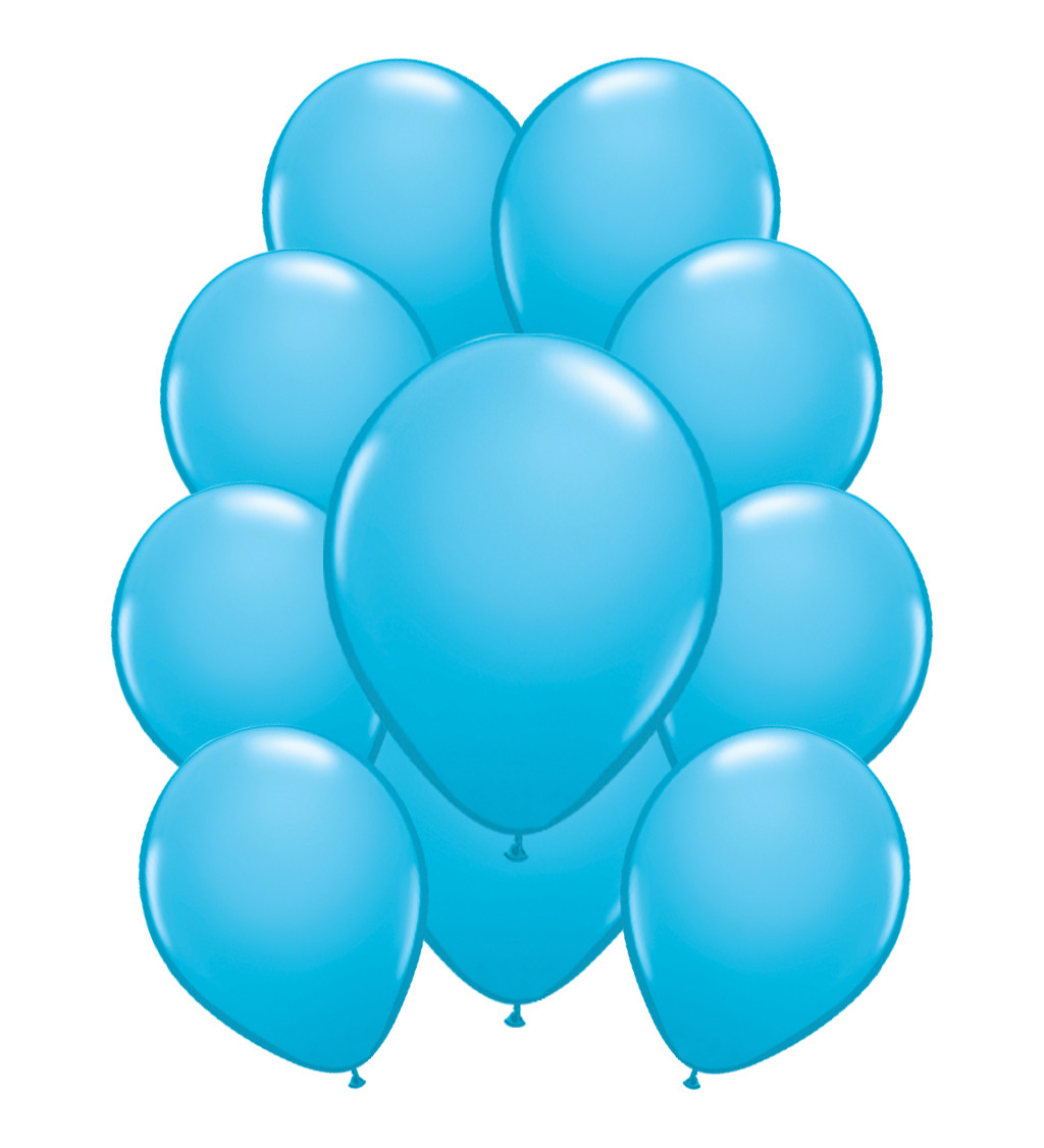 Latexové balónky metalické baby blue