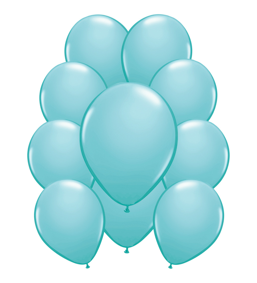 Latexové balónky metalické tyrkysové