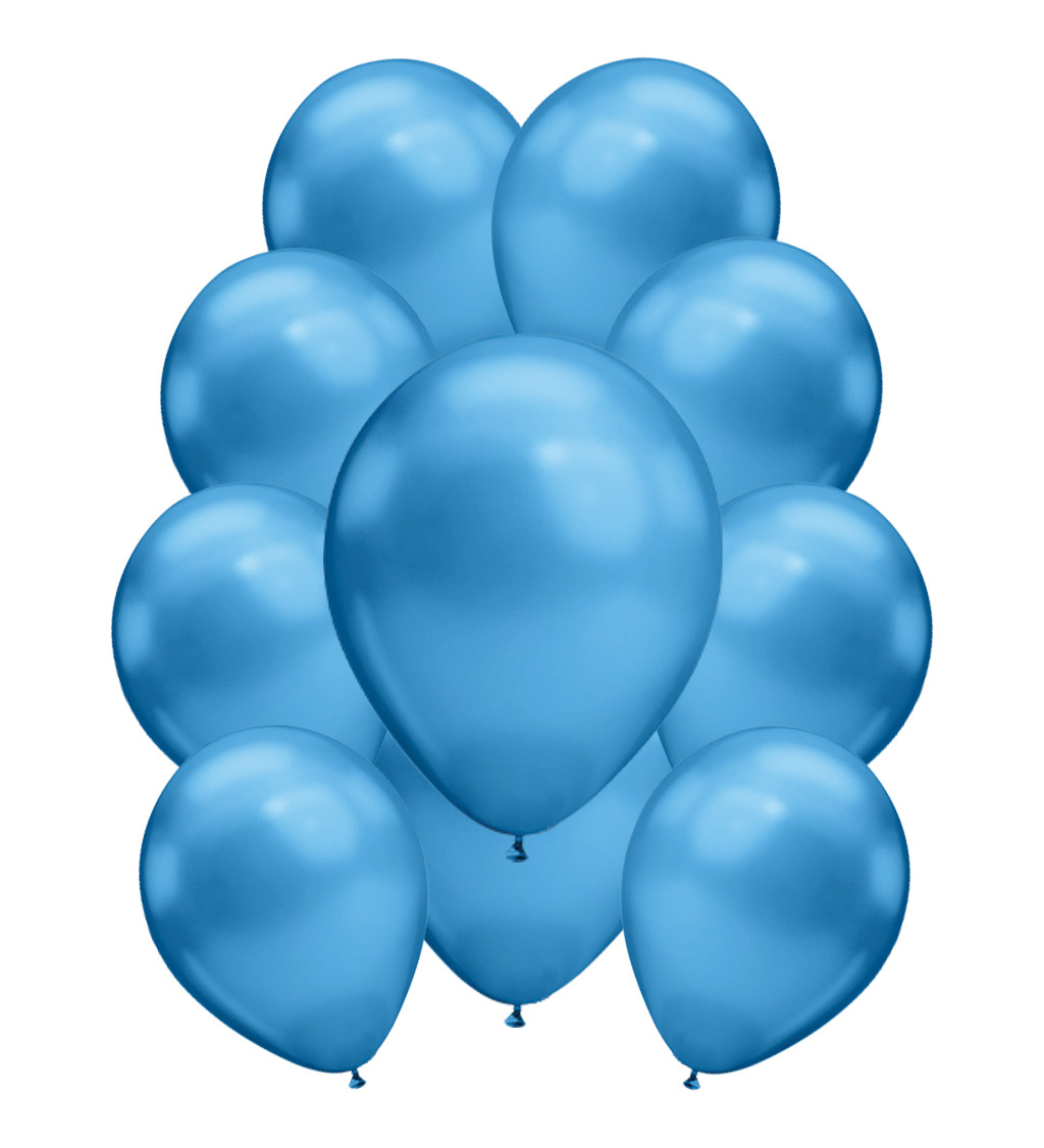 Latexové balónky chromové modré
