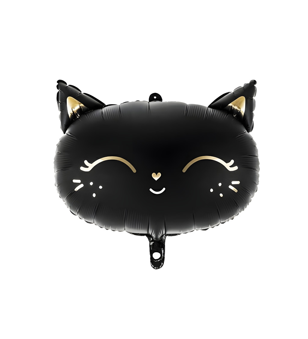 Fóliový balónek Černá kočka 44 x 48 cm