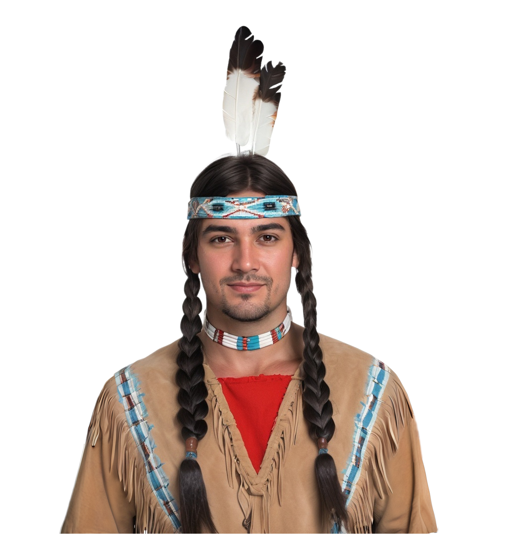 Pánská paruka - náčelník