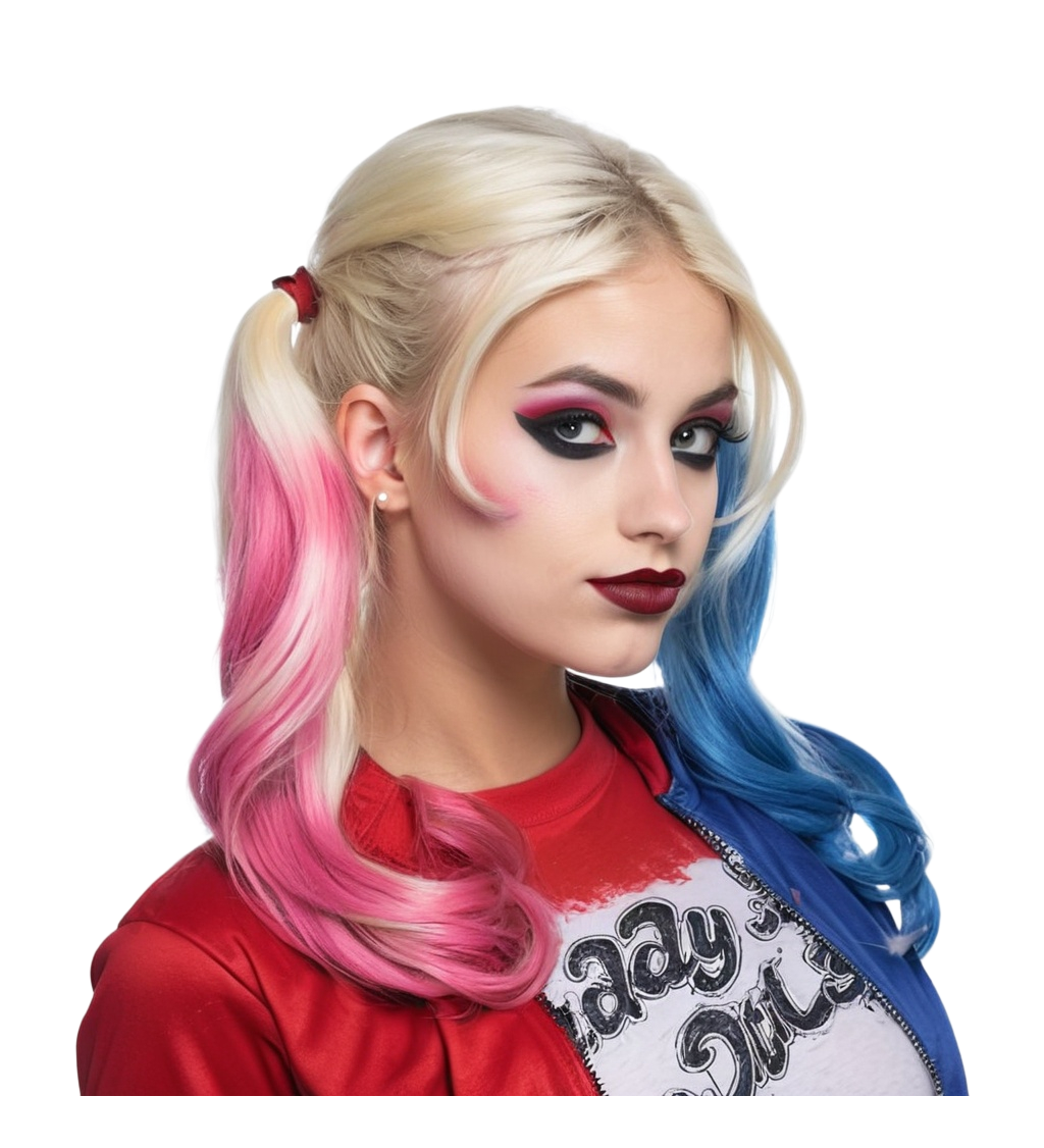 Dámská paruka - šílená klaunice