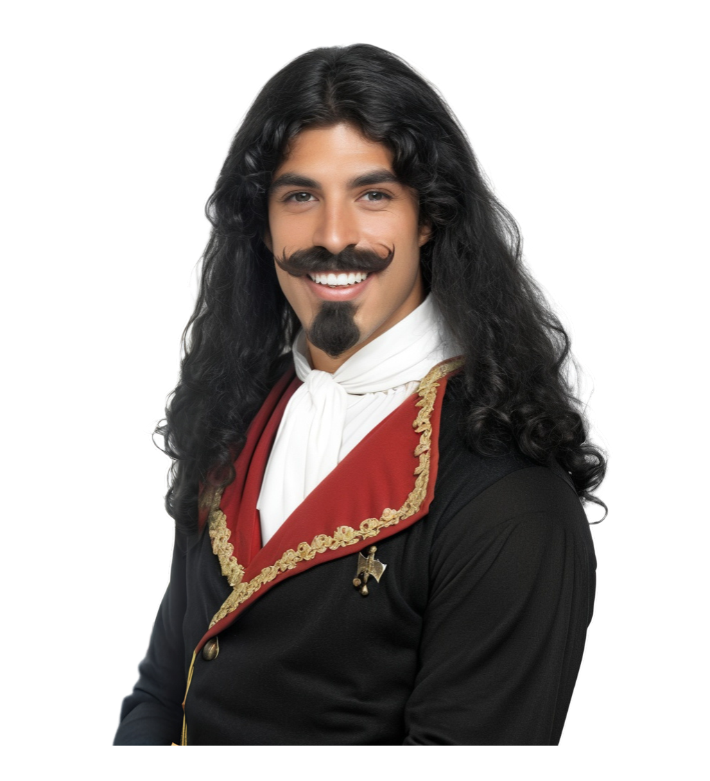 Pánská paruka - mušketýr