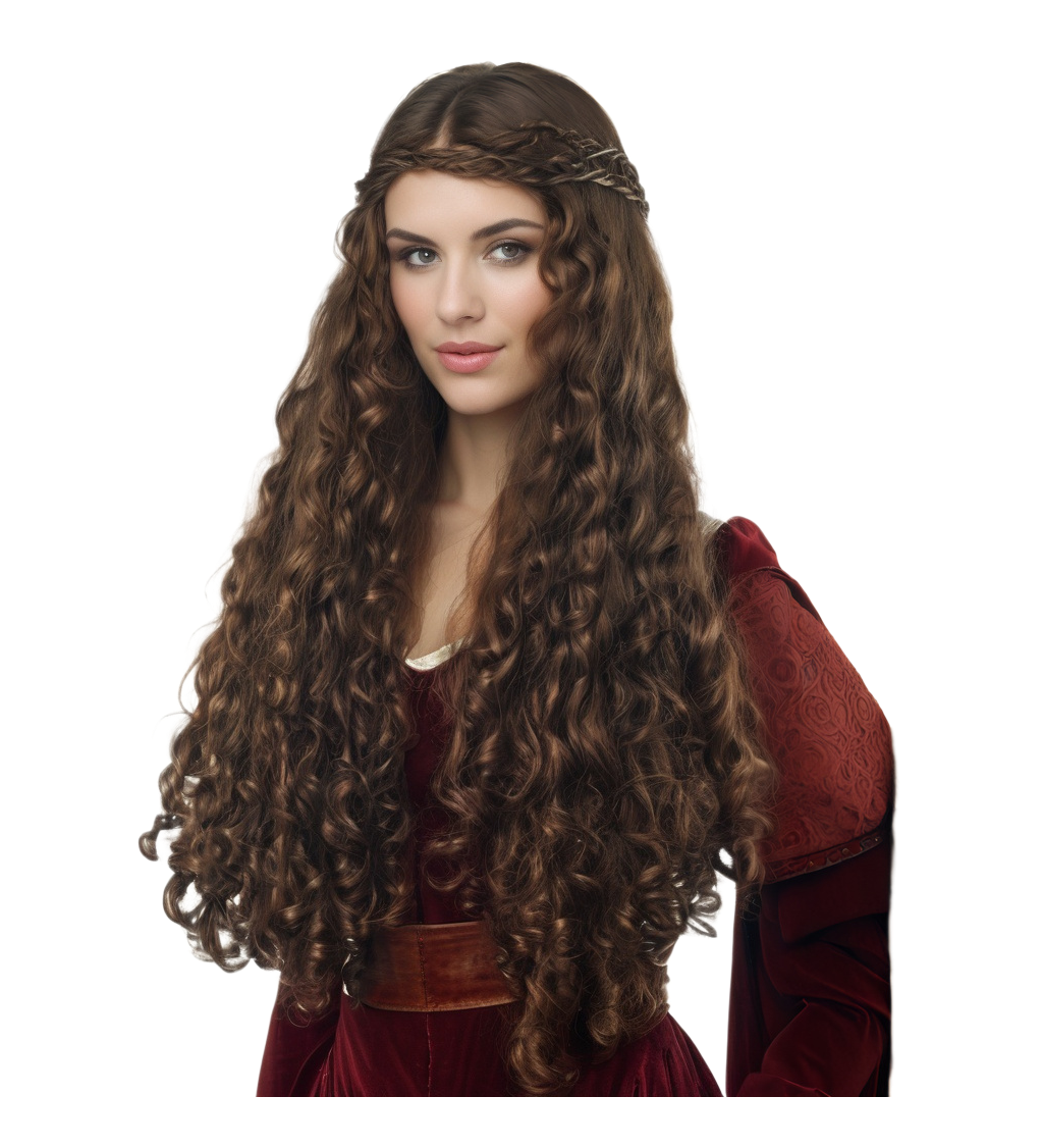 Dámská paruka - středověká princezna