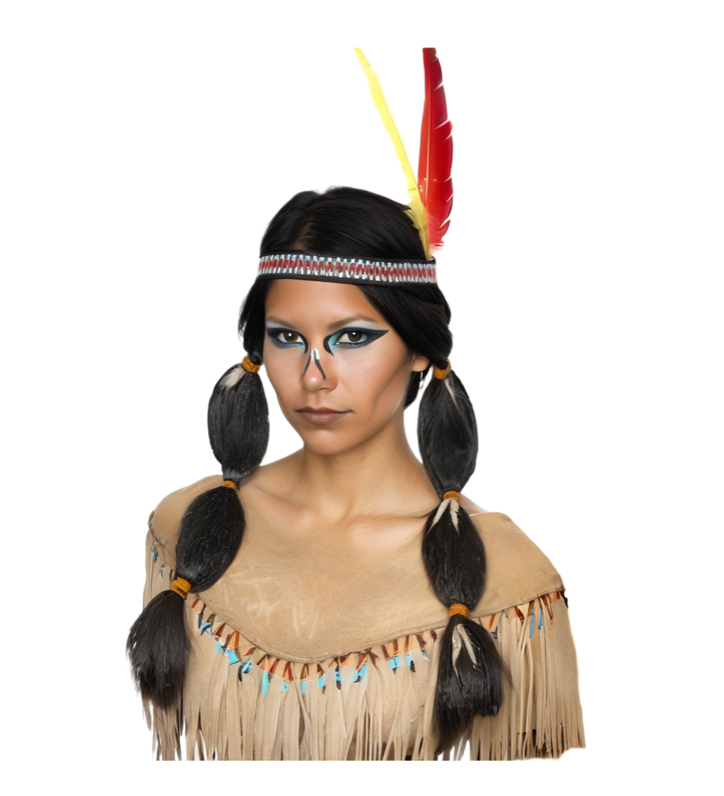 Dámská paruka - Indiánka