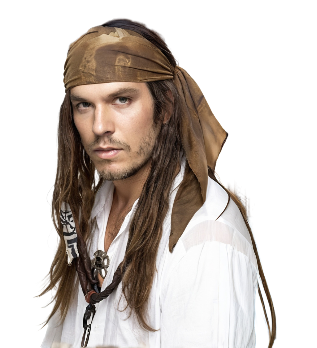 Pánská paruka - pirát