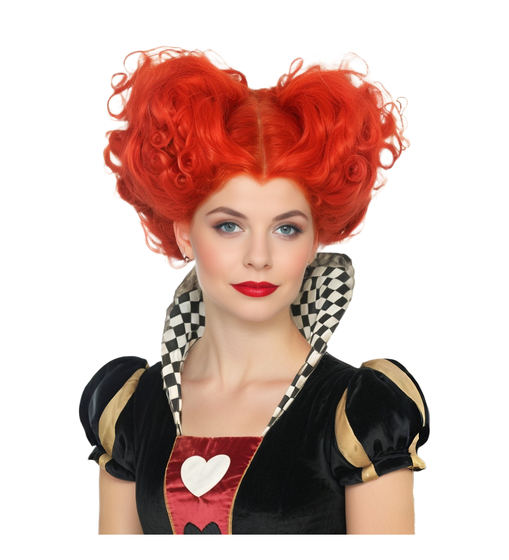 Dámská paruka - srdcová královna