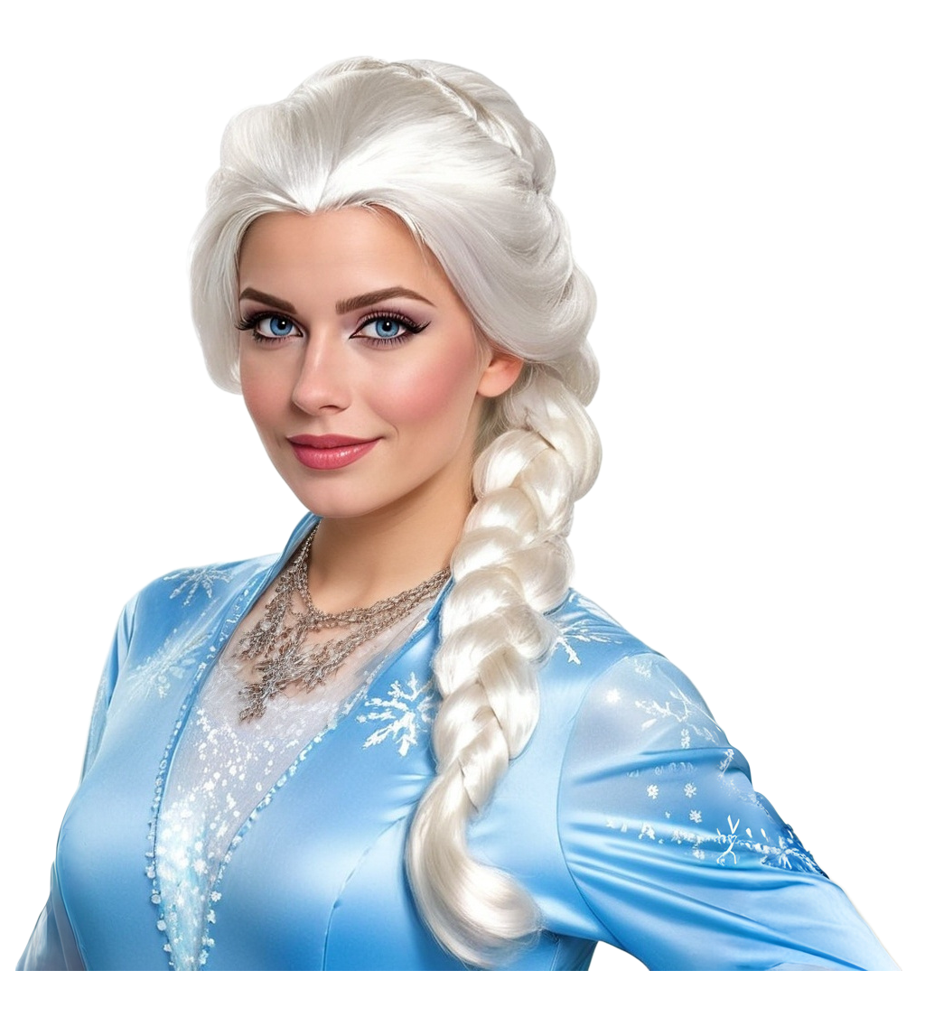 Dámská paruka - sněhová princezna