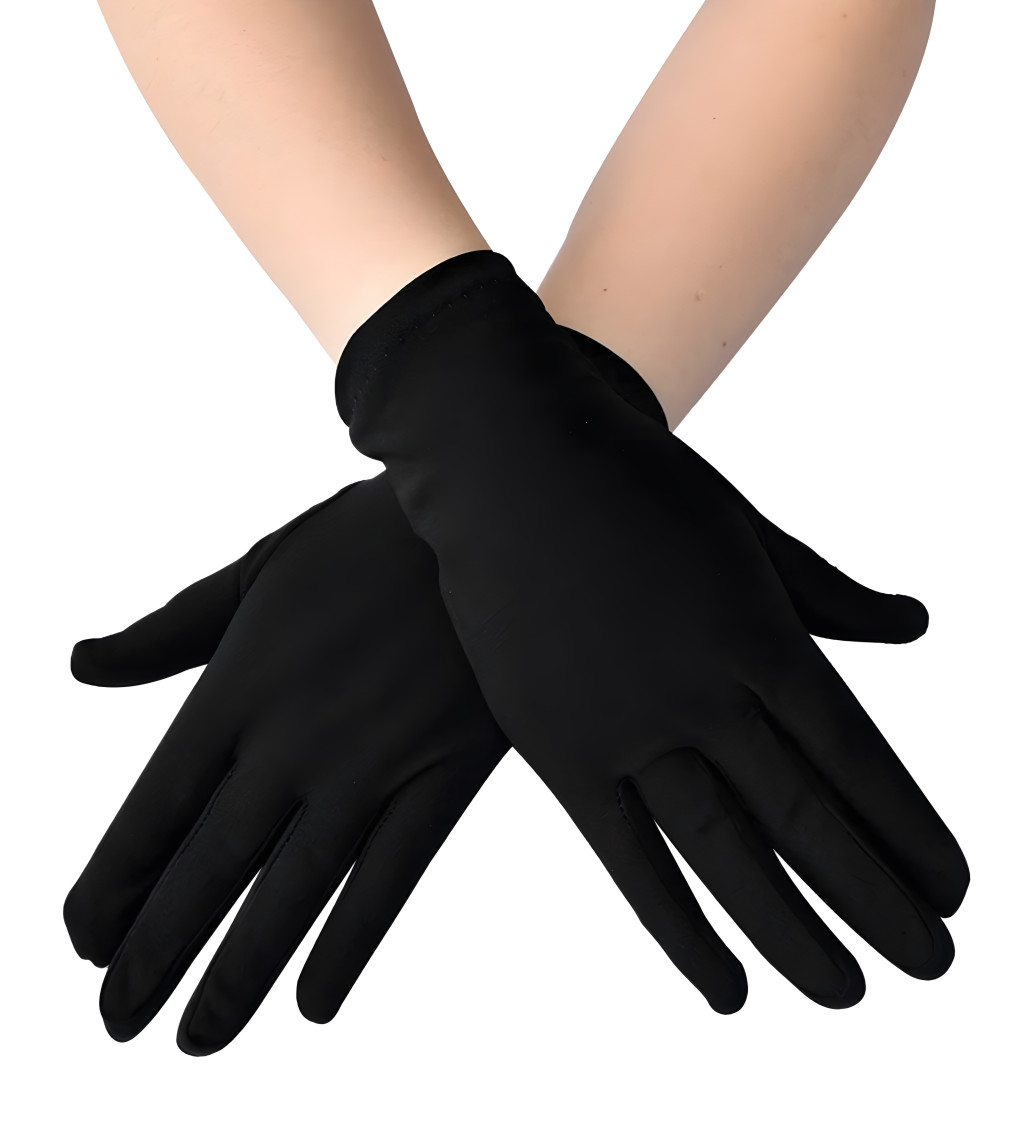 Krátké rukavice - černé