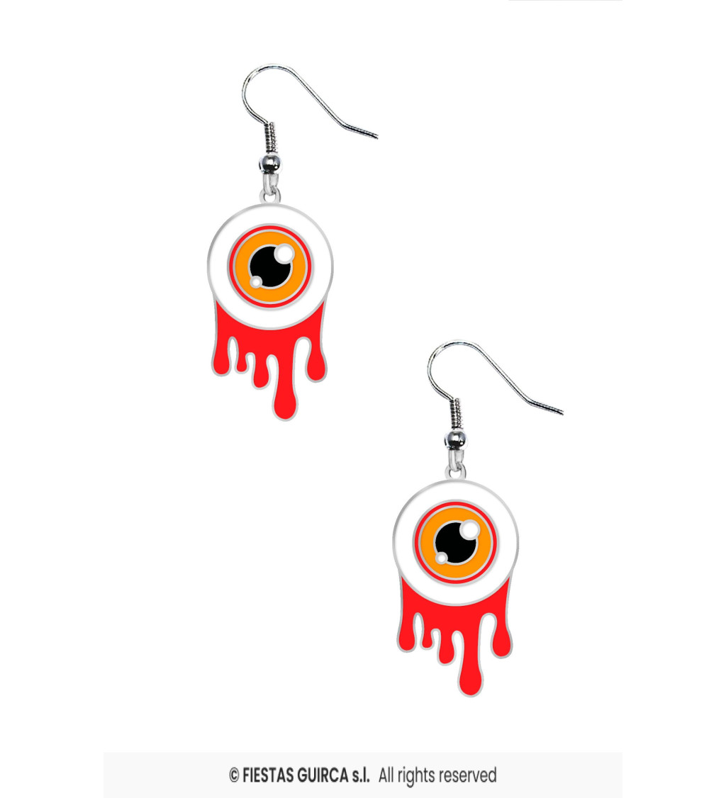 Náušnice krvavé oči