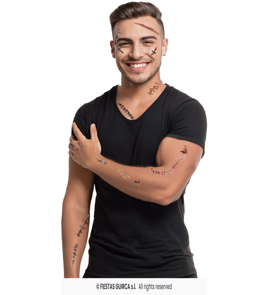 Sada tetování - jizvy