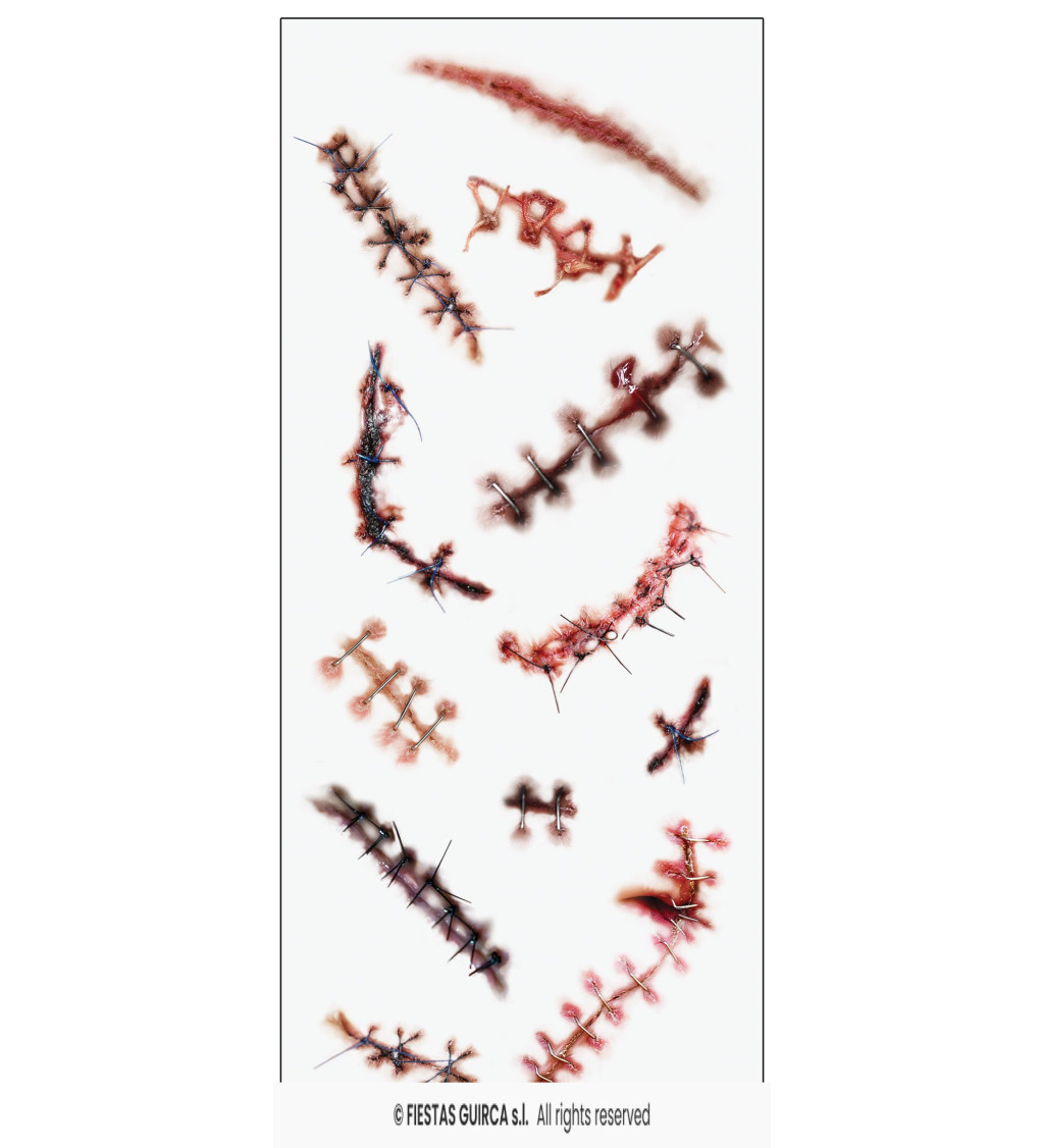 Sada tetování - jizvy