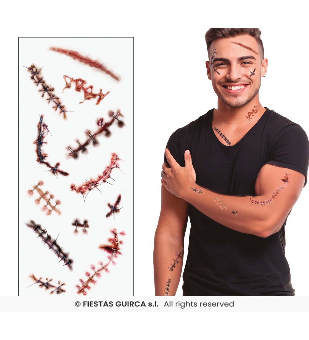 Sada tetování - jizvy