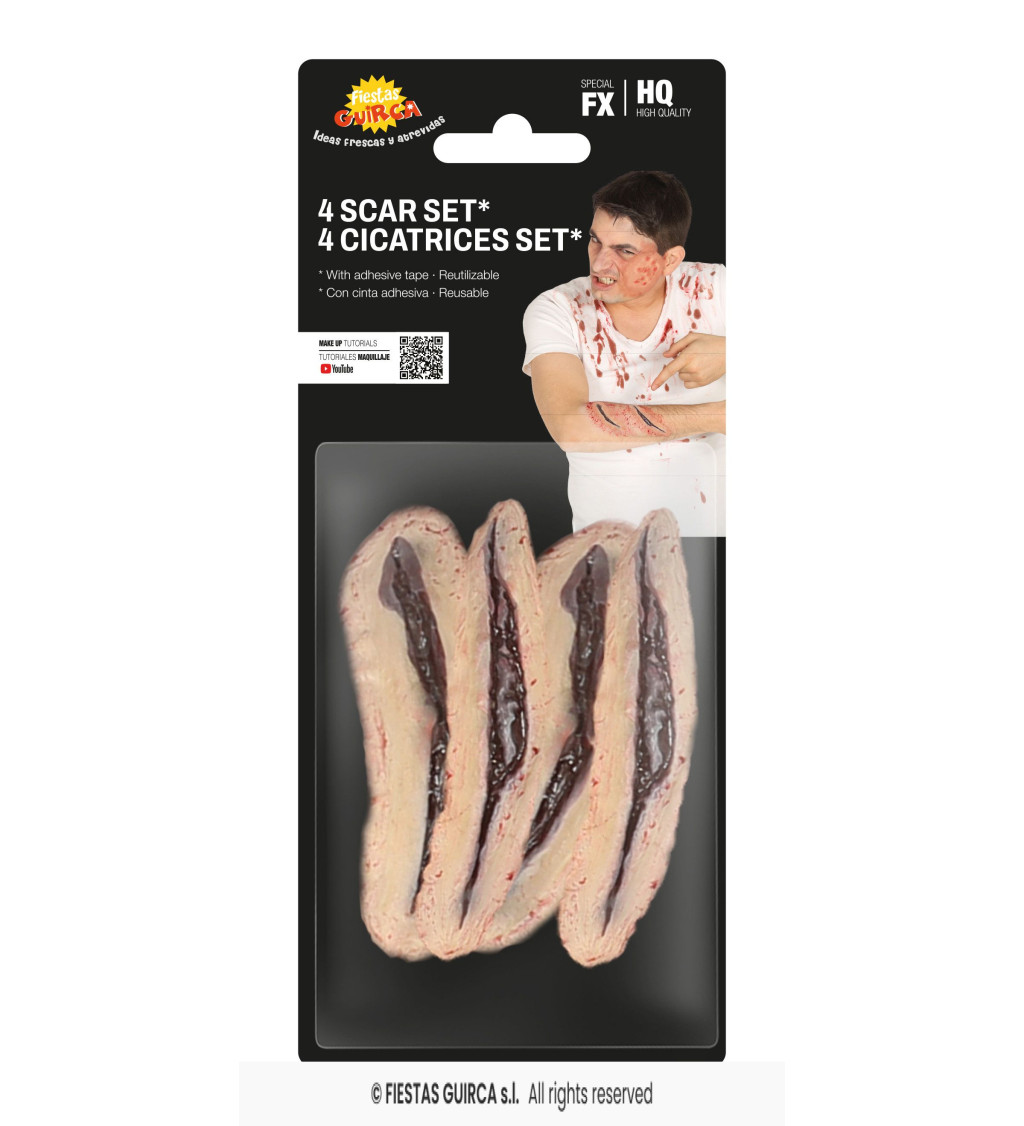 Set 2 latexových jizev