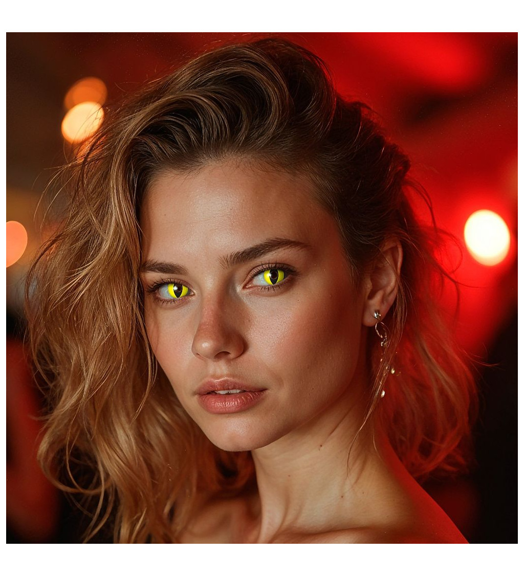 Kontaktní čočky jednodenní Glowing Wildcat