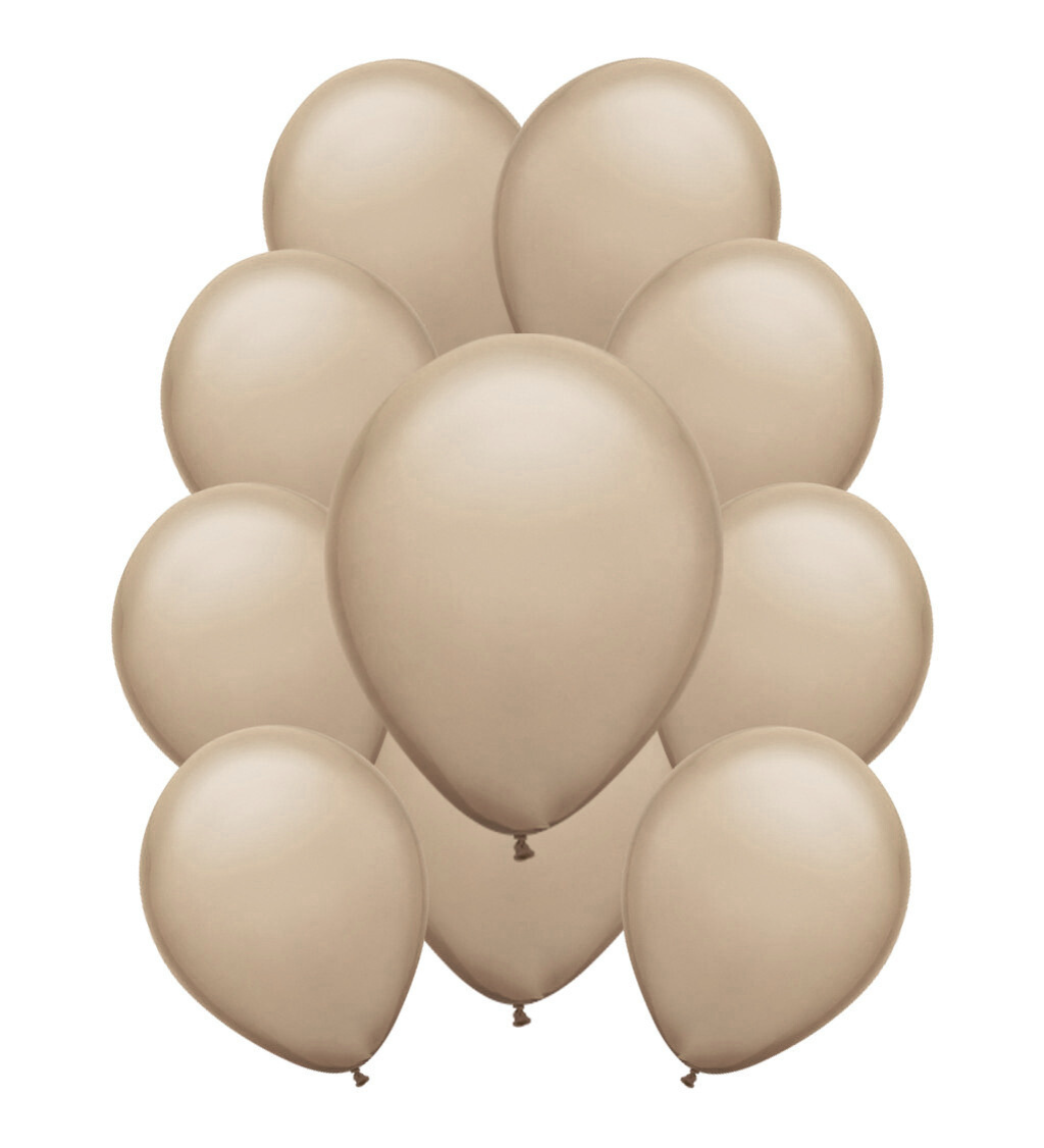 Latexové balónky pastelové světle hnědé