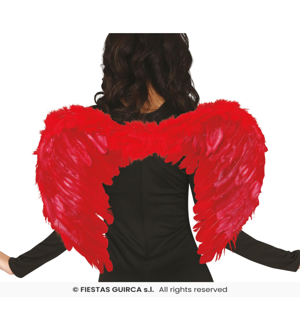 Červená andělská křídla