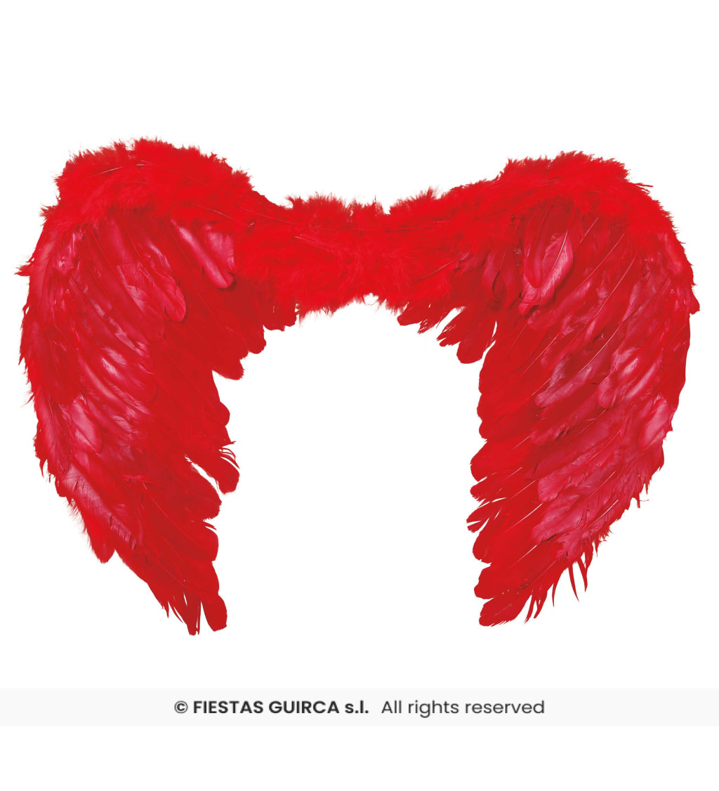 Červená andělská křídla