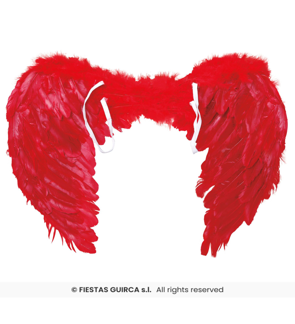 Červená andělská křídla