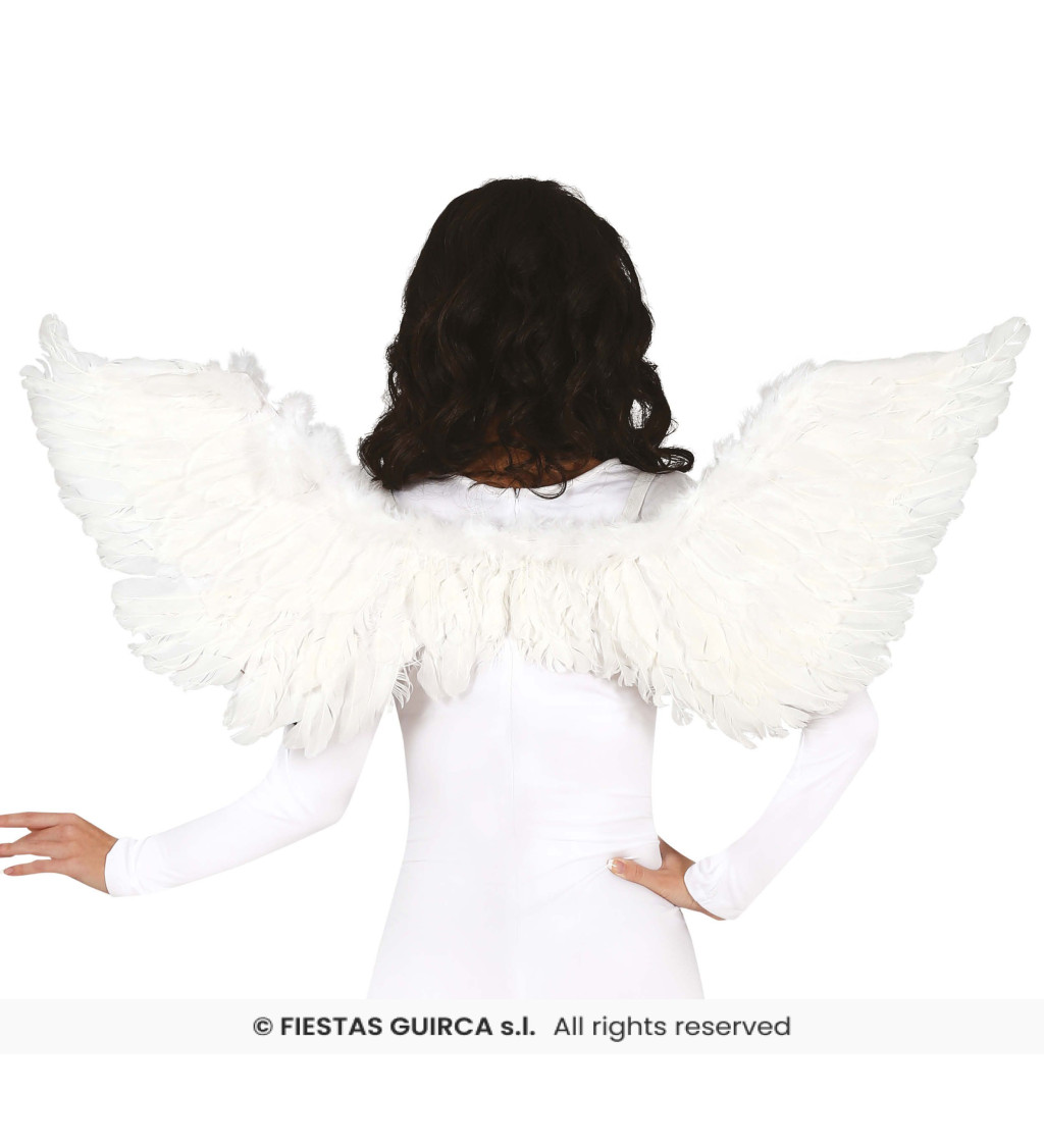 Bílá andělská křídla