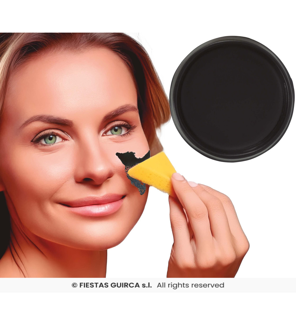 Make-up s houbičkou - černý