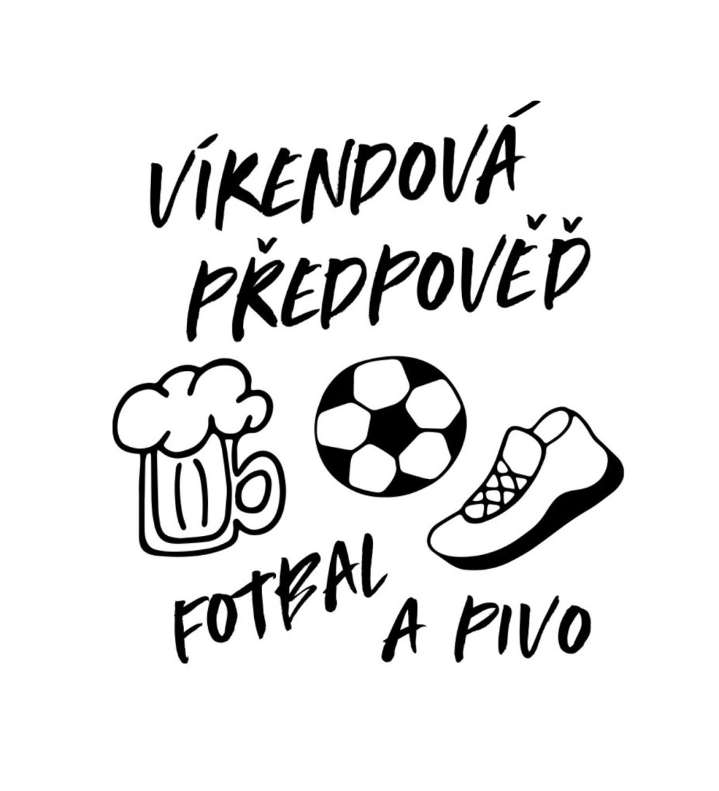 Nažehlovací nápis - Víkendová předpověď