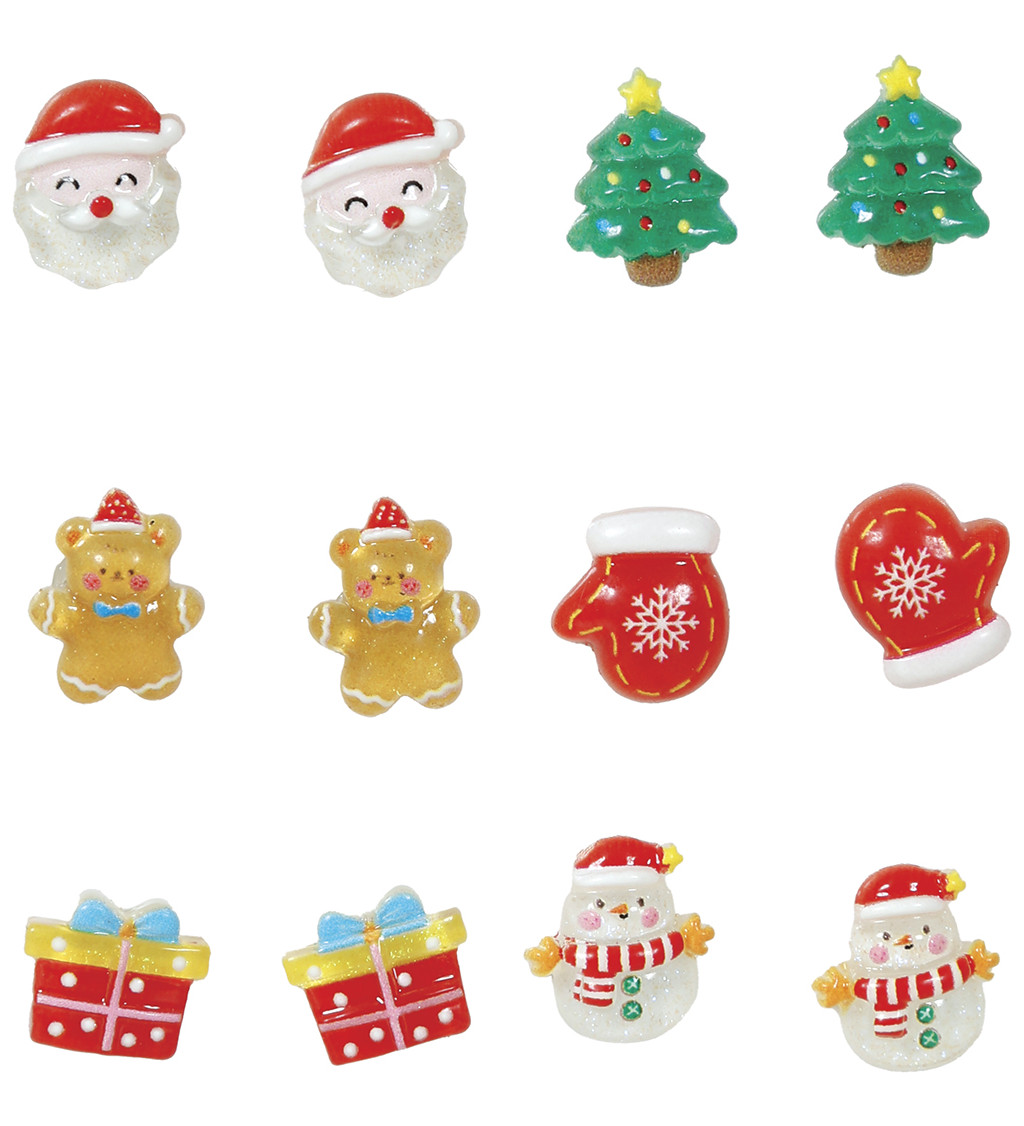 Sada náušnic Vánoční mix