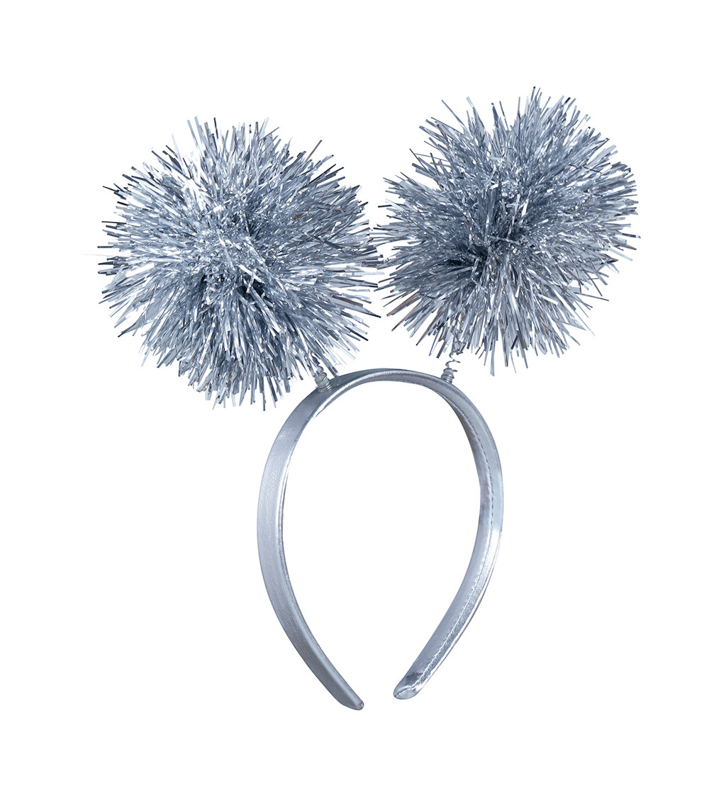 Čelenka s třásněmi stříbrná