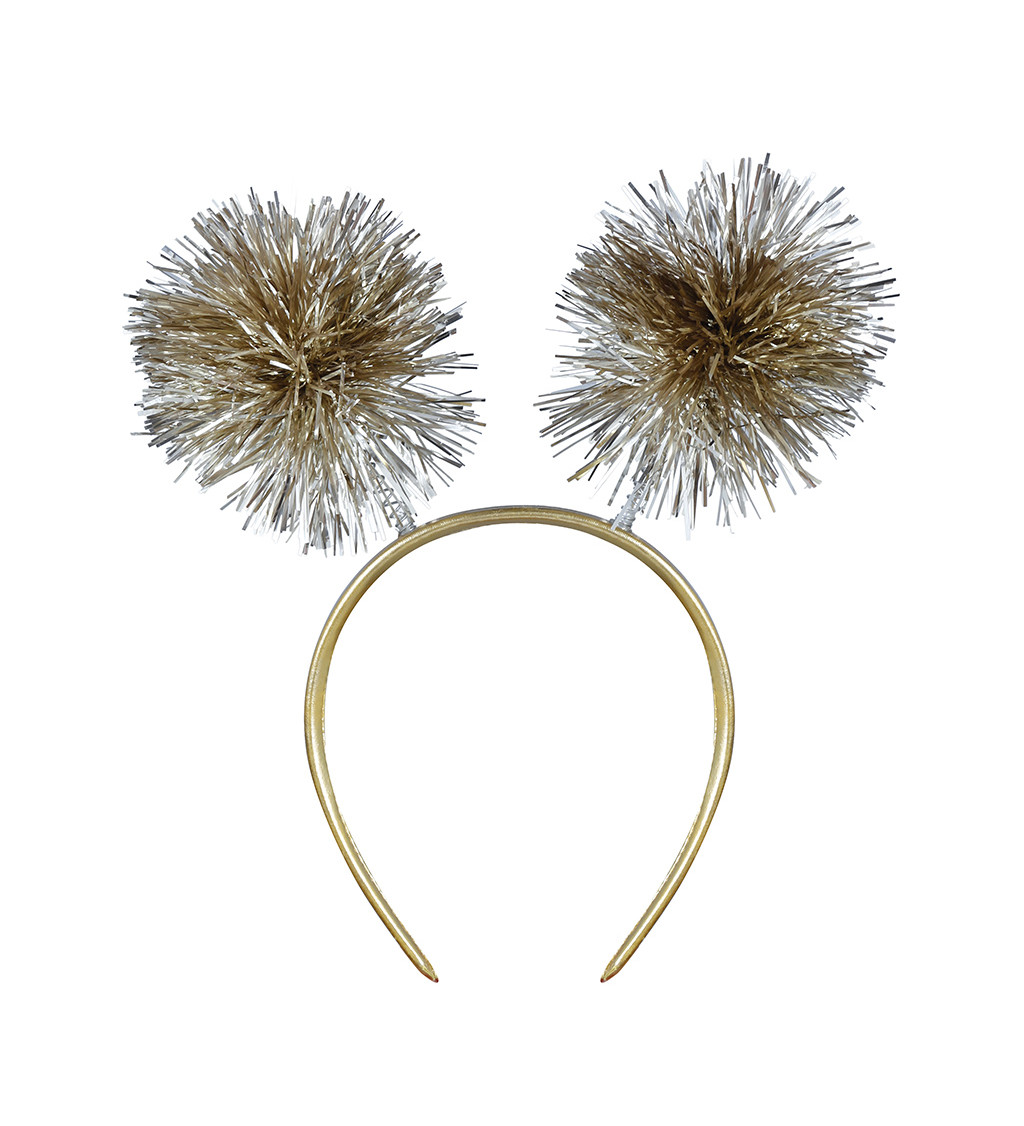 Čelenka s třásněmi zlatá