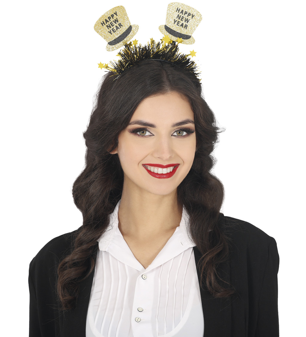 Čelenka s kloboučky Happy New Year