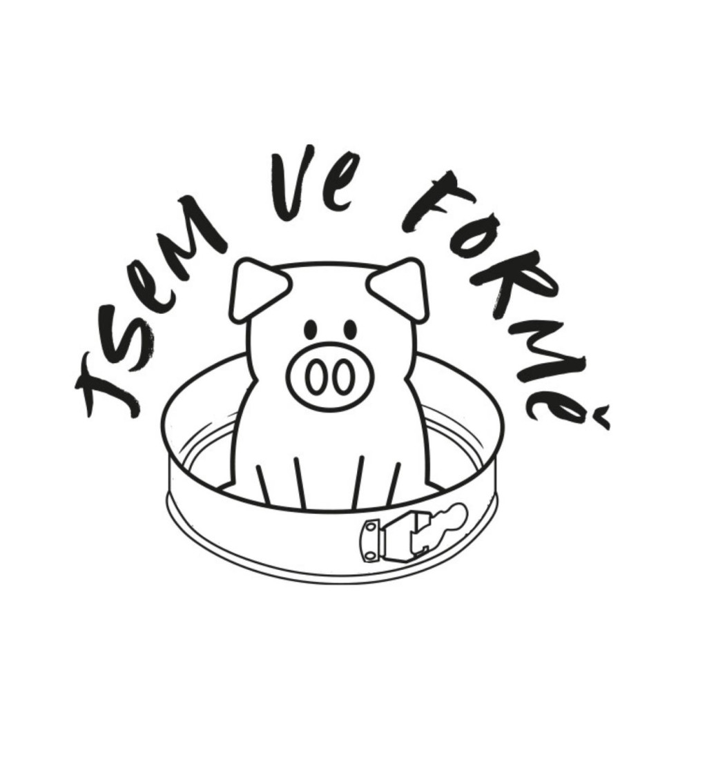 Pánské tričko bílé - Jsem ve formě