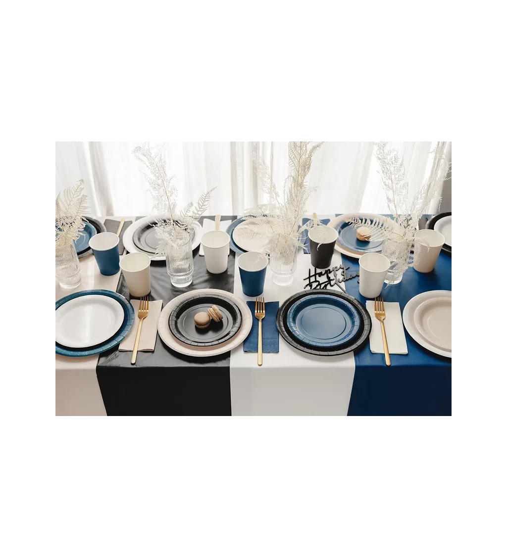 Papírové talířky bílé