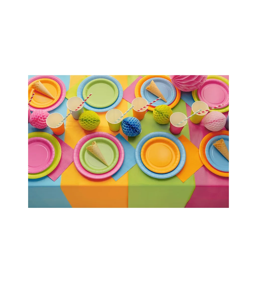 Papírové talířky světle modré