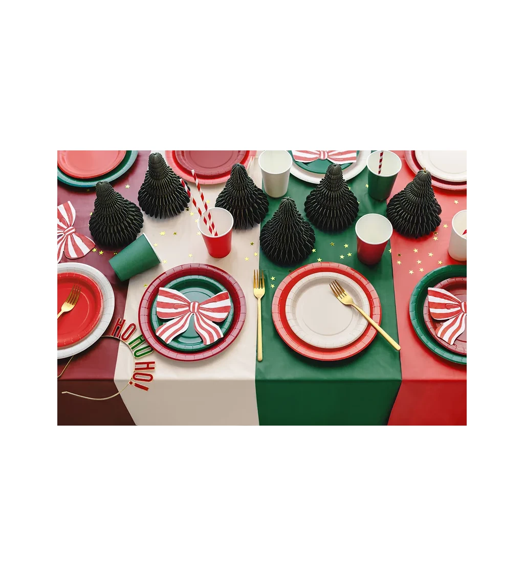 Papírové talířky červené