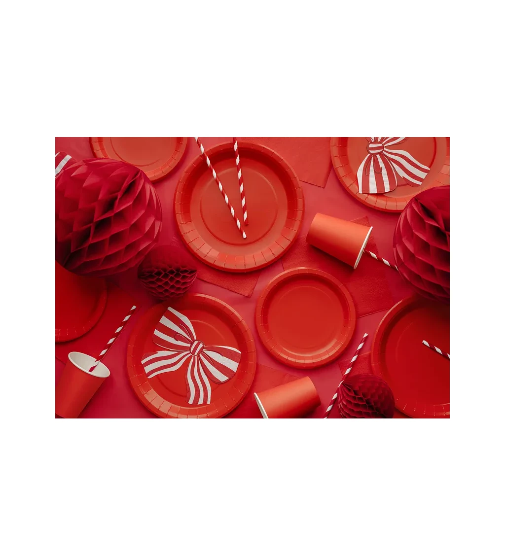 Papírové kelímky červené 6 ks