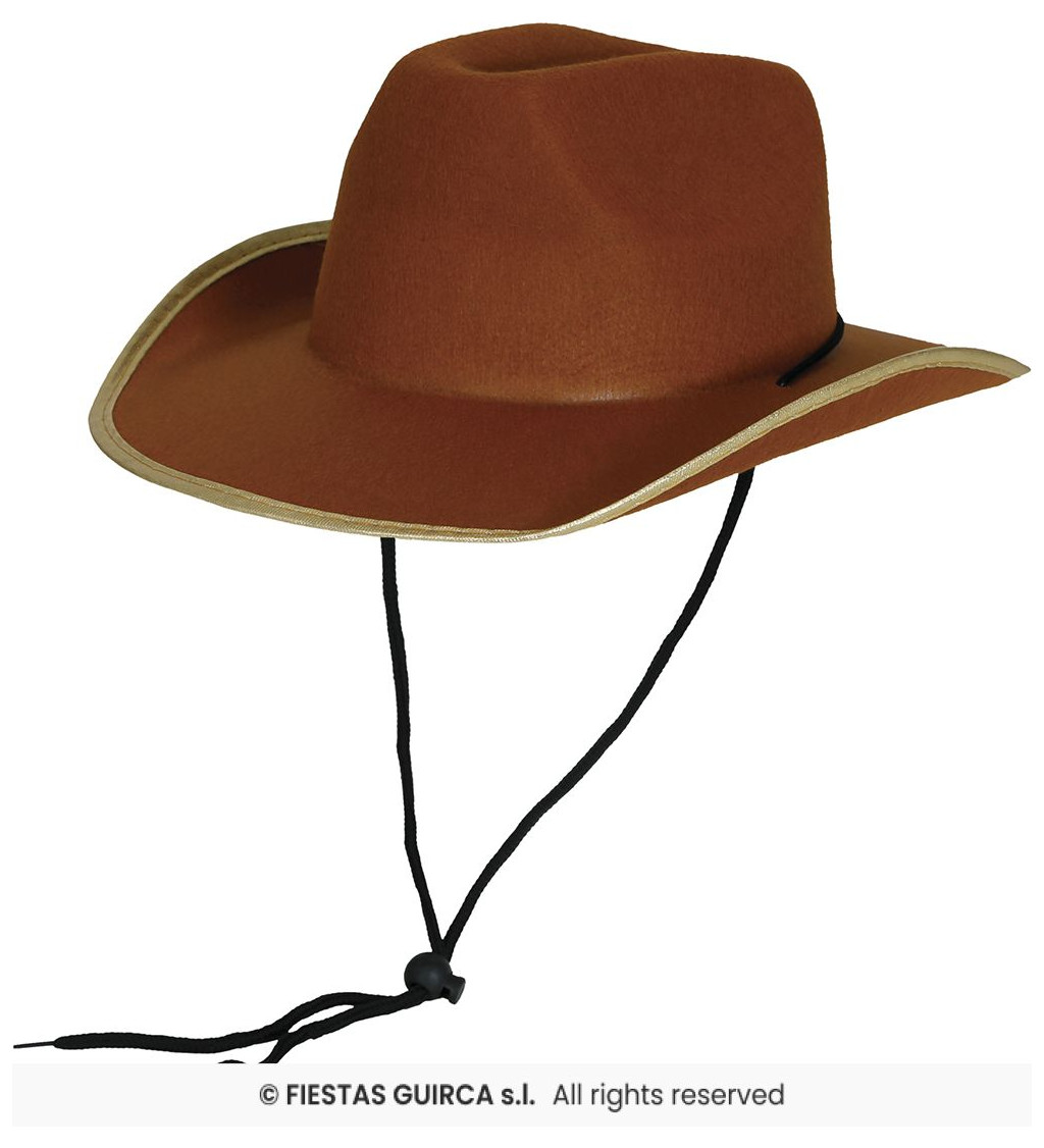 Kovbojský klobouk hnědý