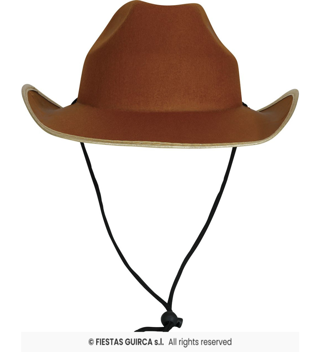 Kovbojský klobouk hnědý