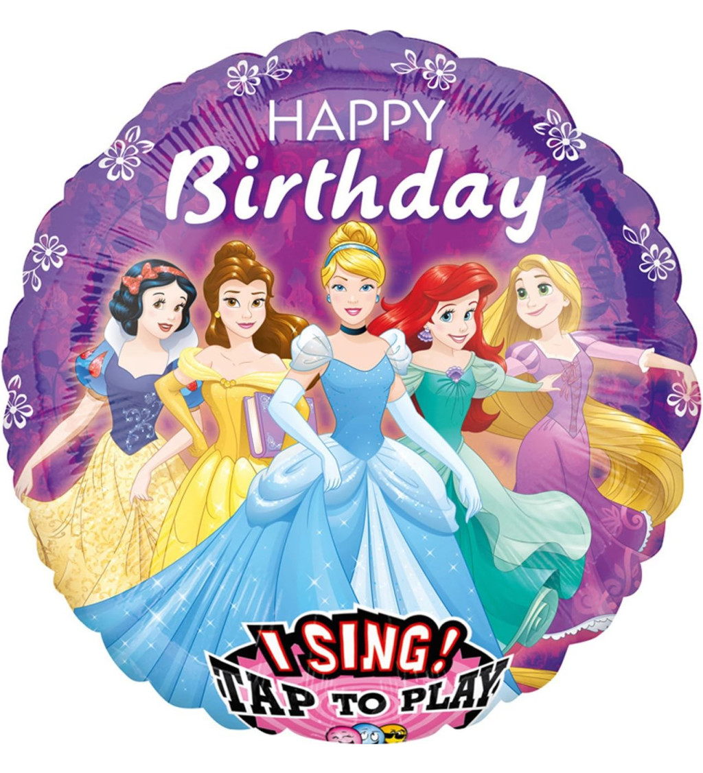 Zpívající balónek - Disney princezny