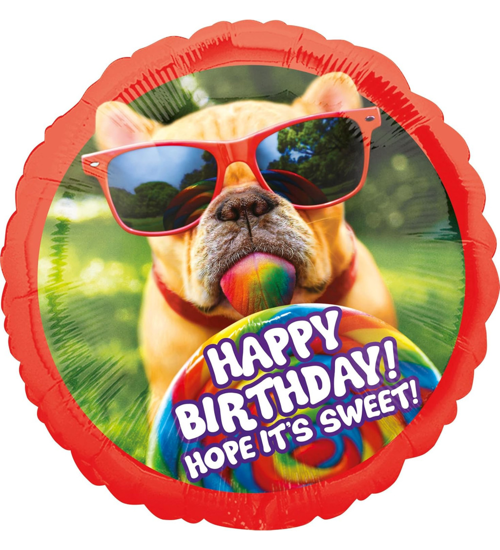 Balónek pejsek - Happy Birthday